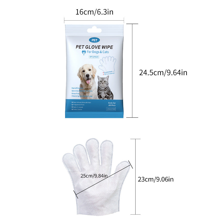 Pet Grooming Glove Wipes