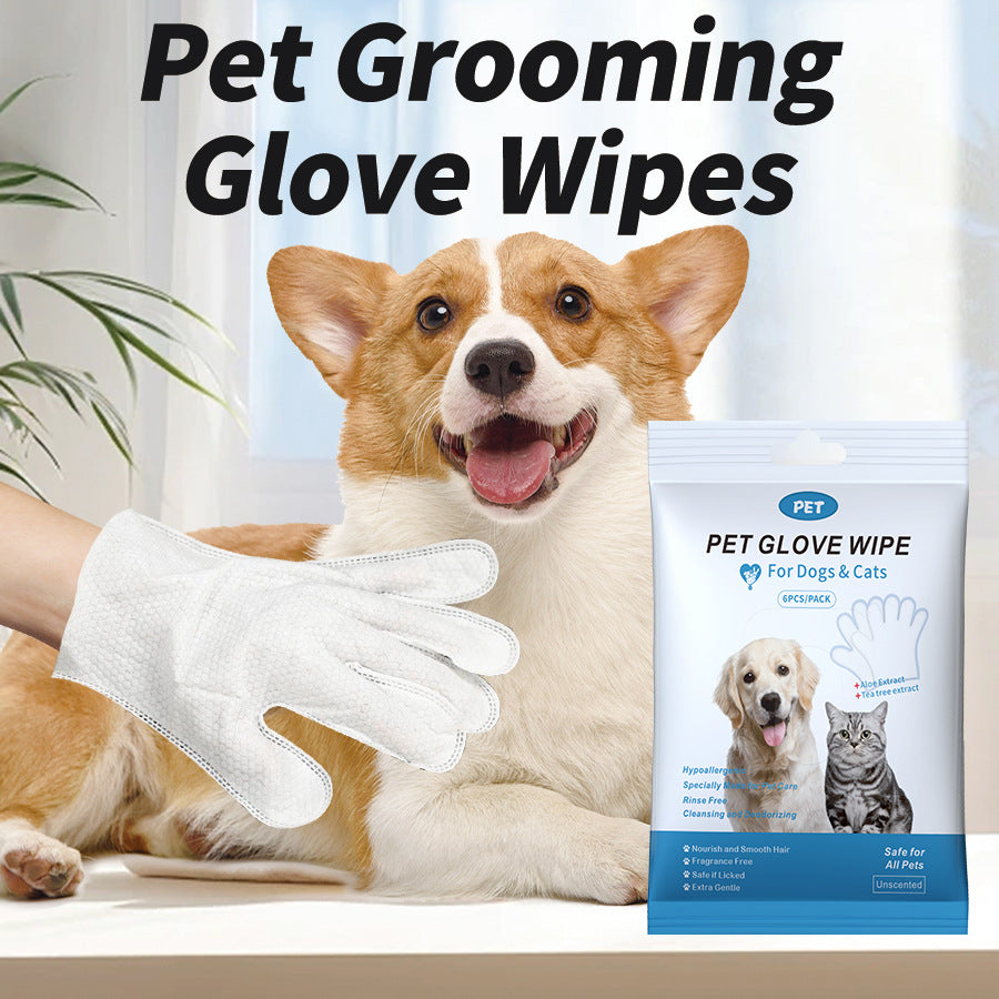 Pet Grooming Glove Wipes