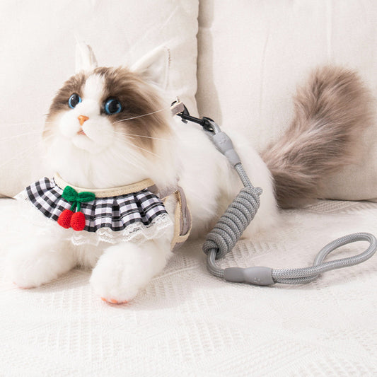 Cute Cat and Dog Harness & Leash Set
