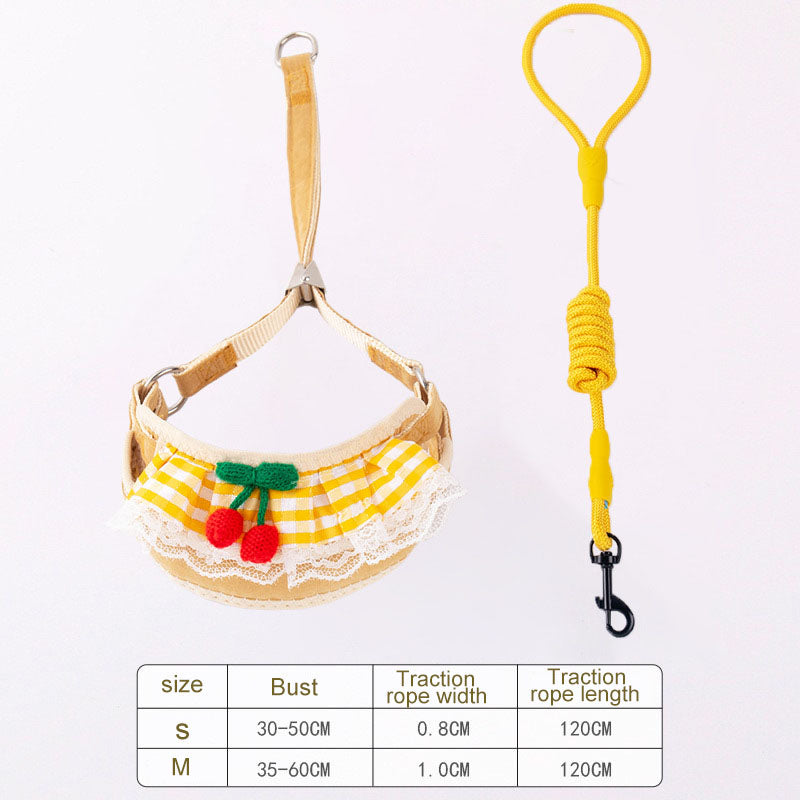 Cute Cat and Dog Harness & Leash Set